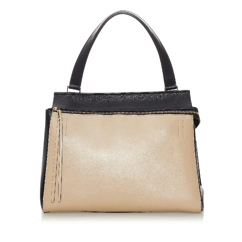 Celine Edge Bicolor Leather Handbag (SHG-28192)