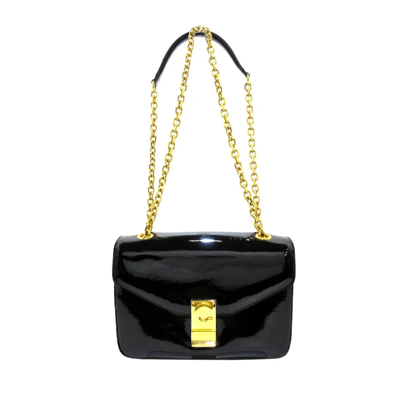 Celine C Bag Patent Leather Crossbody Bag (SHG-36200)