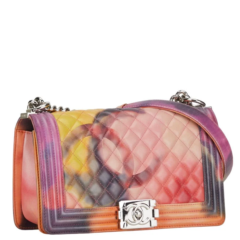 Chanel Graffiti Boy Chanel Coco Chain Shoulder Bag Multicolor Leather  CHANEL