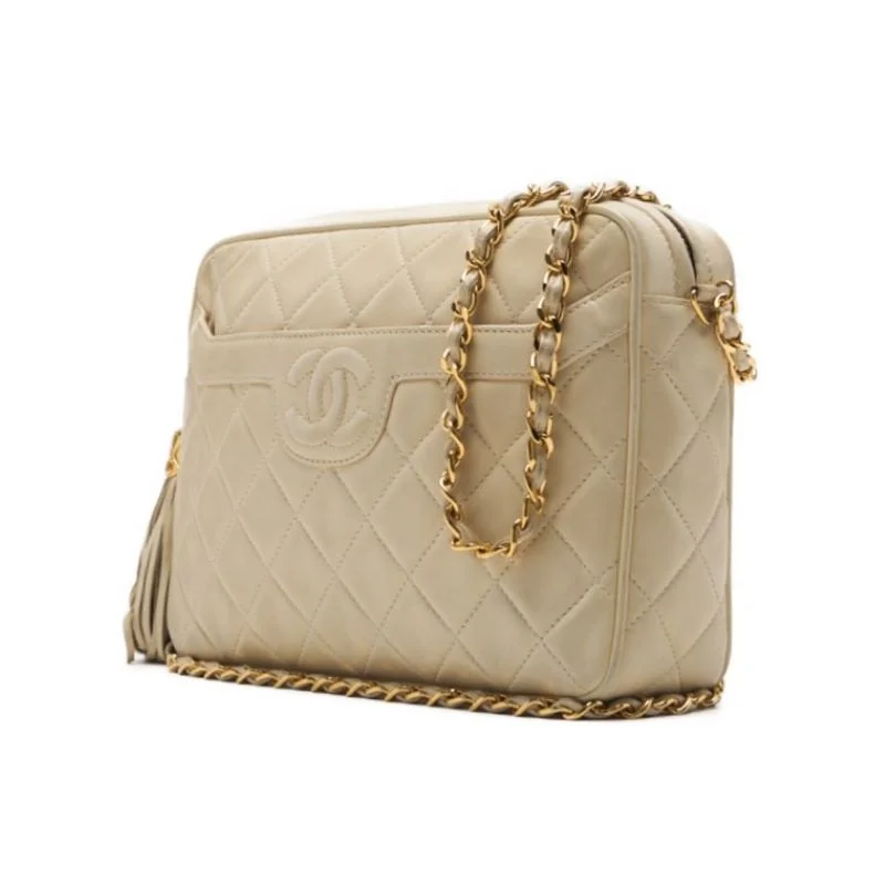 Chanel Matrasse Coco Chain Shoulder  Fringes  Ivory (Gen Gold ) Shoulder Bag Mini Shoulder Bag  Bag Hybrid   Ship] Dharma Sharma Online