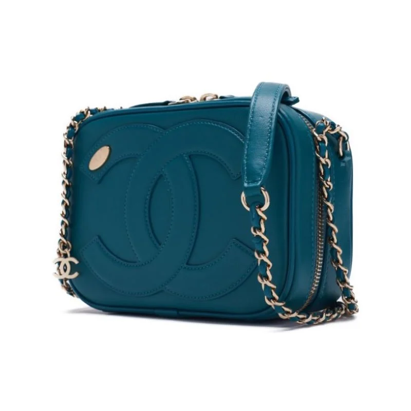 Chanel Matrasse Coco Round  Chain Shoulder  Emerald Green  Shoulder Bag Mini Shoulder Bag  Shoulder Bag Hybrid 【 Delivery】