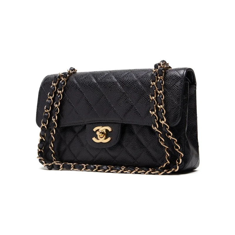 Chanel Matrasse Double Flap Chain Sder Caviar S Black  Shoulder Bag Mini Shoulder Bag  Bag Hybrid 【 Ship】  Yaboo Online