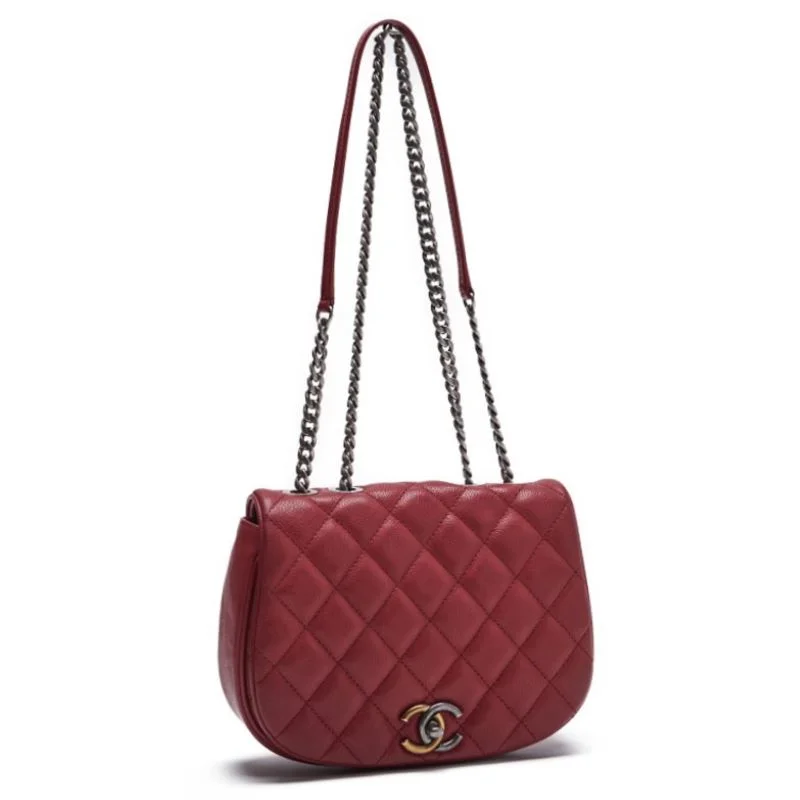 Chanel Matrasse Full Flap Chain Shoulder Caviar S Red (Gen x Silver Gold) Shoulder Bag Mini Shoulder Bag  Bag Hybrid   Delivery] Dutch Shark Online