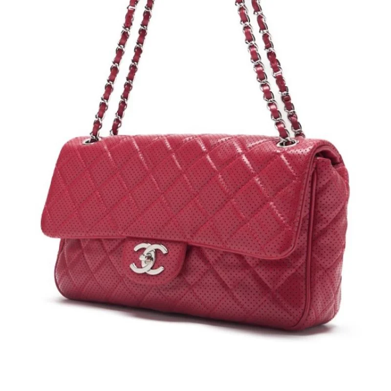 Chanel Matrasse Single Flap Chain Shoulder  Glass Red (Silver G ) Shoulder Bag  Bag Ladies Bag Hybrid 【 Ship】 Ladies Online