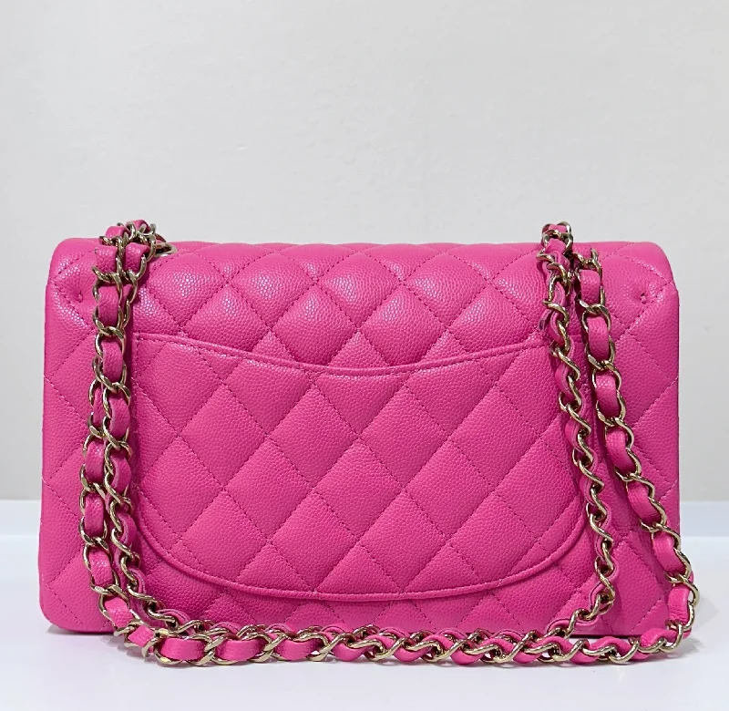 Chanel Classic Quilted Small Double Flap 22K Hot Pink