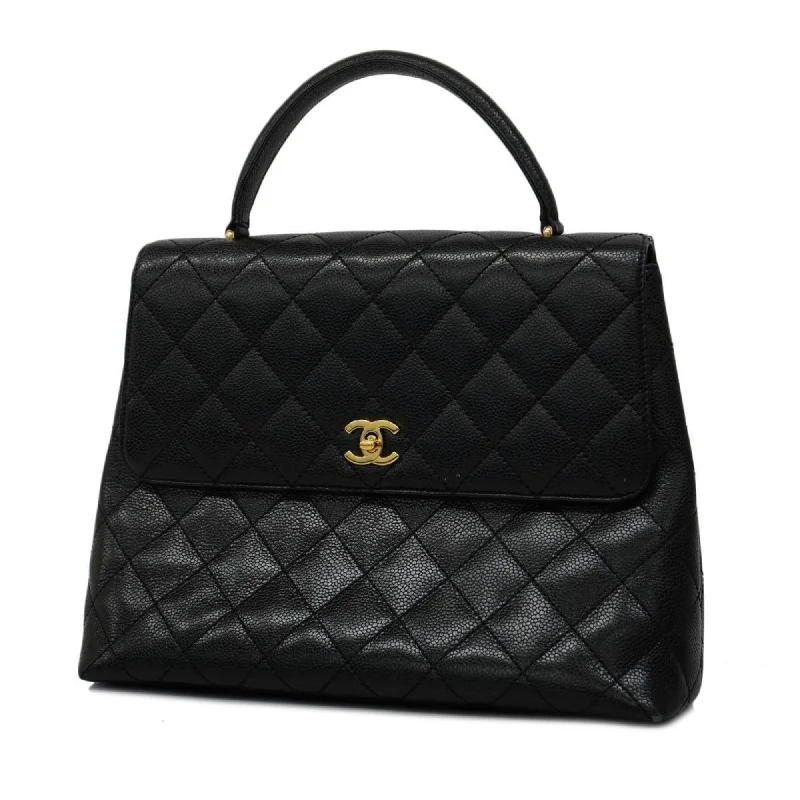 Chanel handbag Matelasse caviar skin black ladies