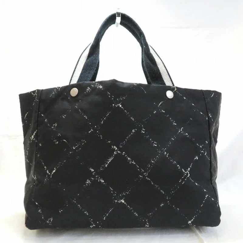 CHANEL old travel line bag tote unisex