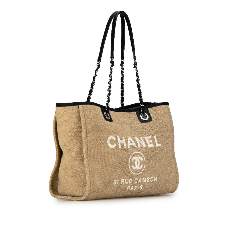 CHANEL Small Canvas Deauville Tote Tote Bag