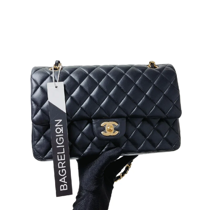 Classic Double Flap Medium Lambskin Black GHW