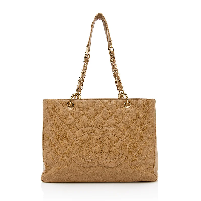 Chanel Caviar Leather Grand Shopping Tote (SHF-16617)