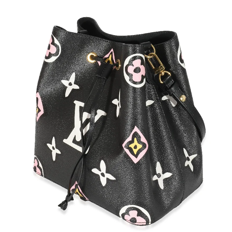 Louis Vuitton Black Monogram Giant Wild At Heart Canvas NéoNoé MM