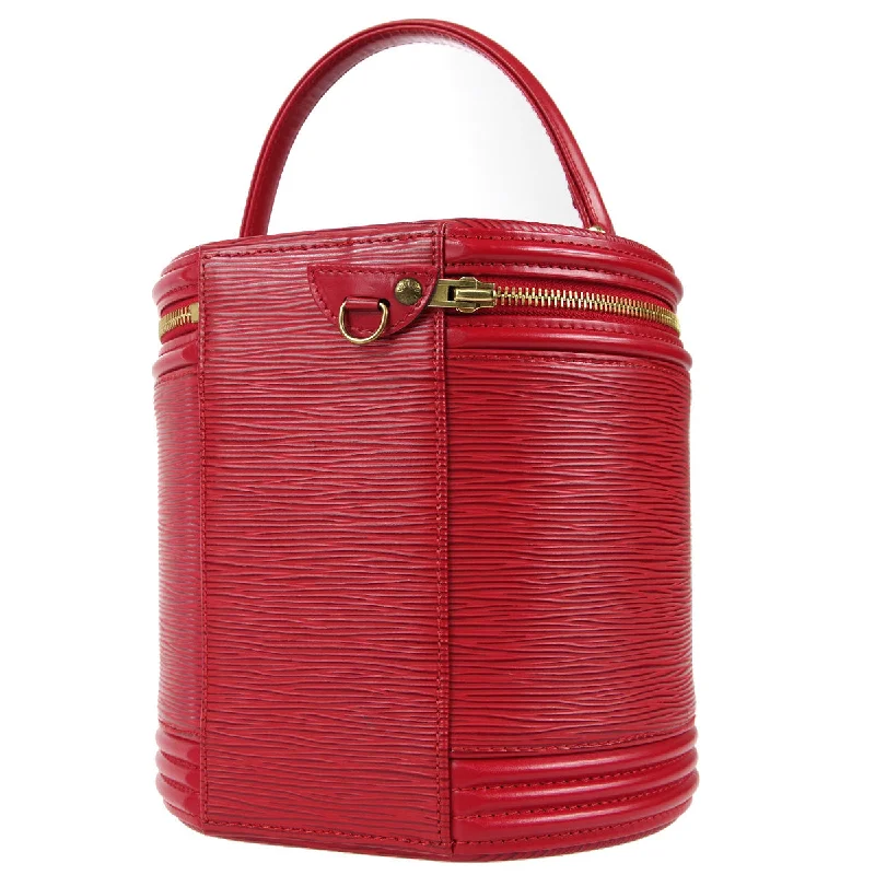 Louis Vuitton 1996 Cannes Vanity Handbag Red Epi M48037