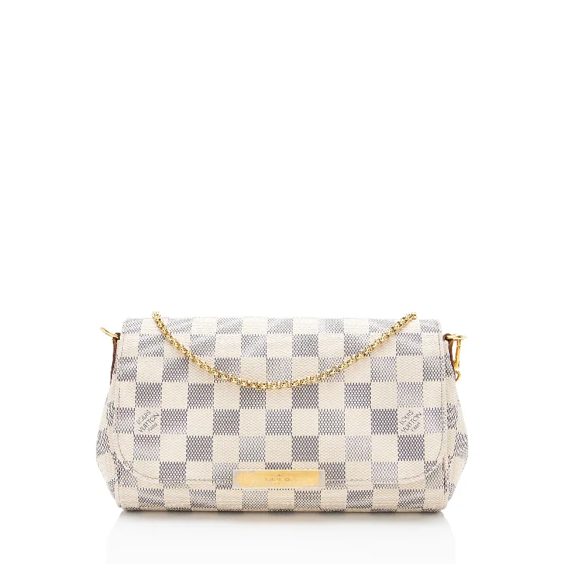 Louis Vuitton Damier Azur Favorite PM Shoulder Bag (SHF-X2z2Cs)