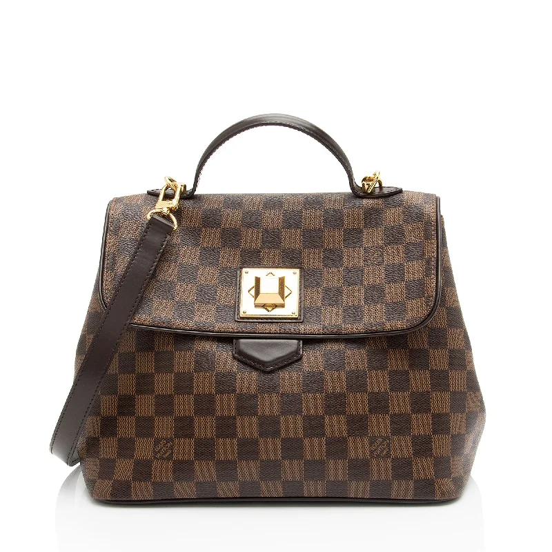 Louis Vuitton Damier Ebene Bergamo MM Satchel (SHF-3XaaKz)