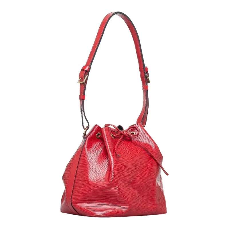 LOUIS VUITTON Epi Petinoe Shoulder Bag M44107 Castilian Red Leather Women's