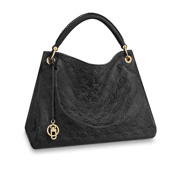 Louis Vuitton artsy mm monogram empreinte leather black