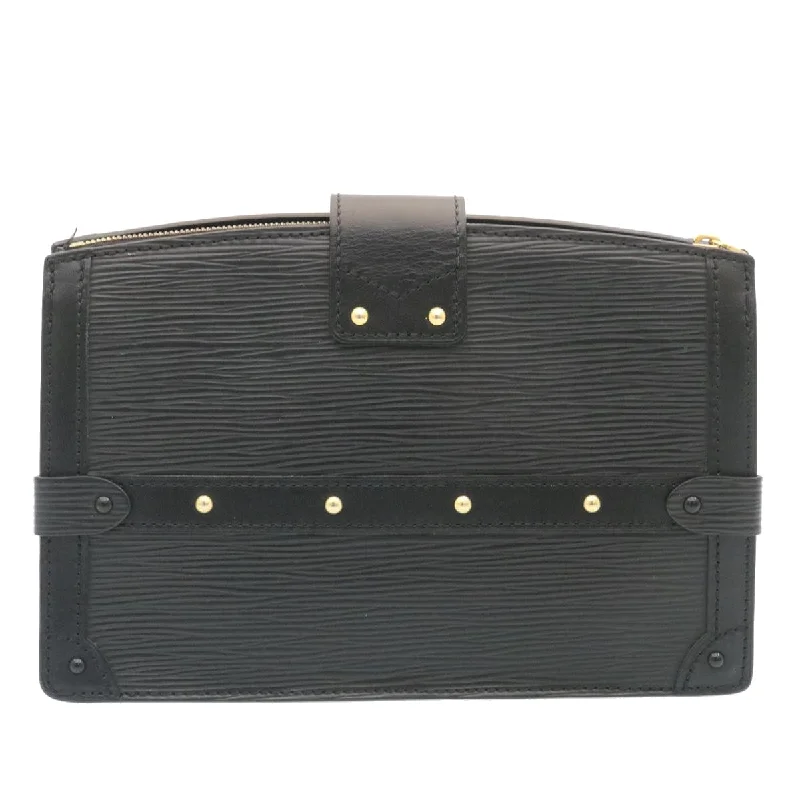 Louis Vuitton Black Leather Trunk shoulder bag