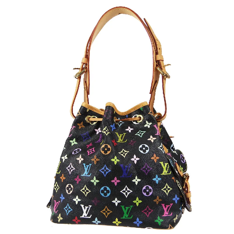 LOUIS VUITTON PETITE NOE DRAWSTRING SHOULDER BAG MONOGRAM MULTI M42230