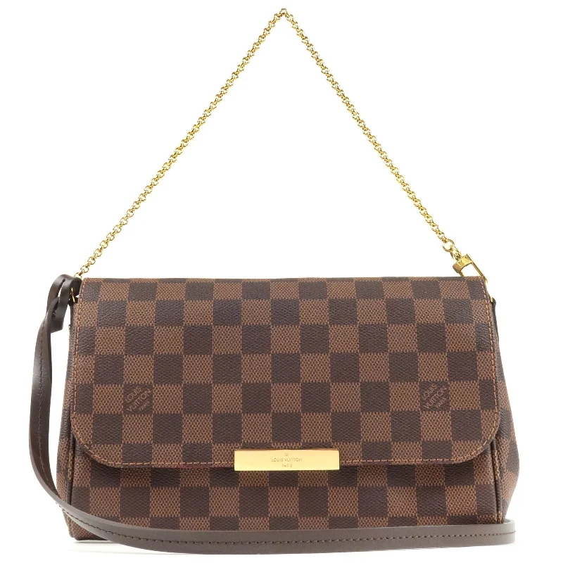 Louis Vuitton Damier Favorite MM 2Way Shoulder Bag N41129