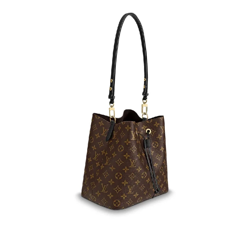 LOUIS VUITTON MONOGRAM NÉONOÉ MM BAG BLACK