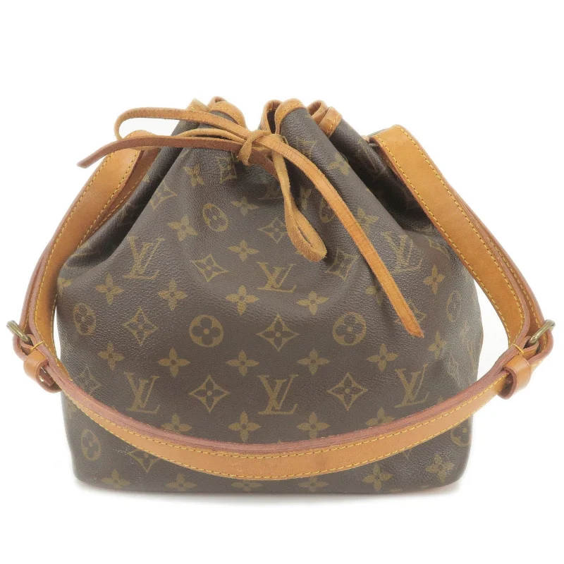 Louis Vuitton Monogram Petit Noe Shoulder Bag Hand Bag M42226