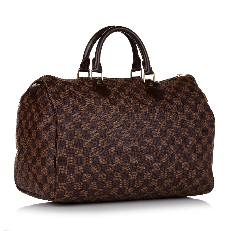 Louis Vuitton Damier Ebene Speedy 35 (SHG-35200)