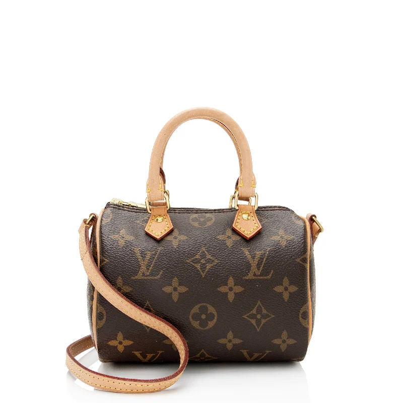 Louis Vuitton Monogram Canvas Nano Speedy Satchel (SHF-gUjSco)