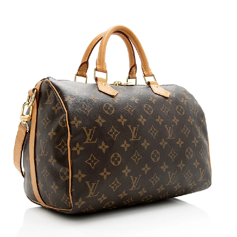 Louis Vuitton Monogram Canvas Speedy Bandouliere 30 Satchel (SHF-21089)