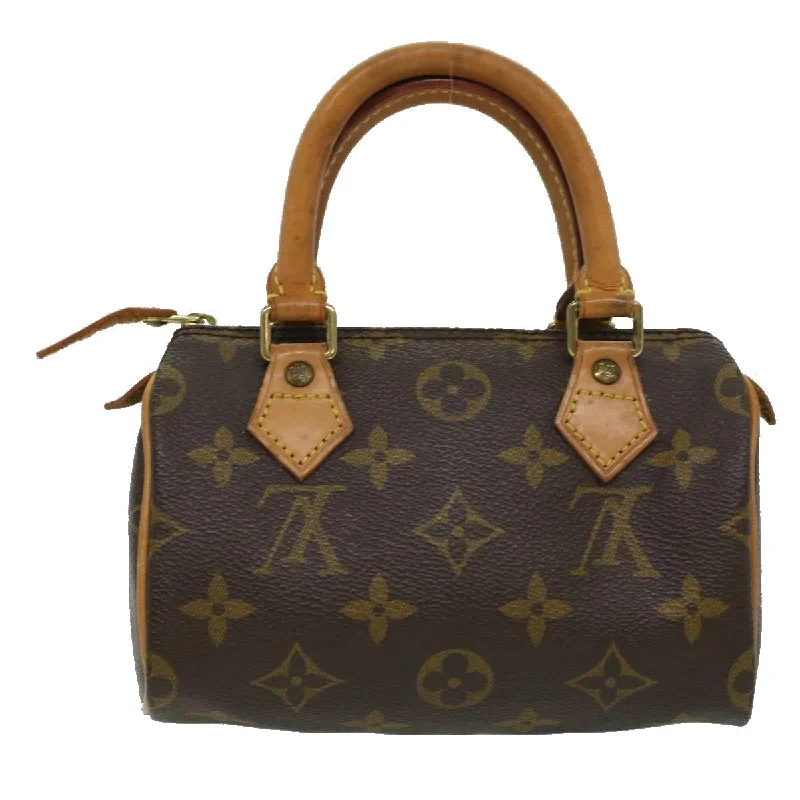 LOUIS VUITTON Monogram Mini Speedy Hand Bag M41534 LV Auth yk5468