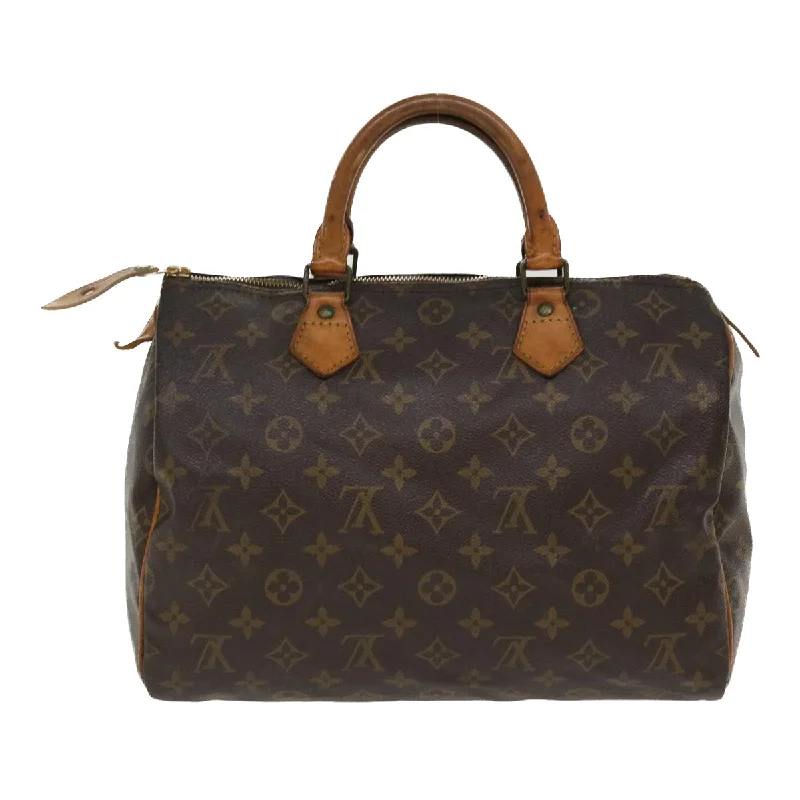 LOUIS VUITTON Monogram Speedy 30 Hand Bag M41526 LV Auth bs4502