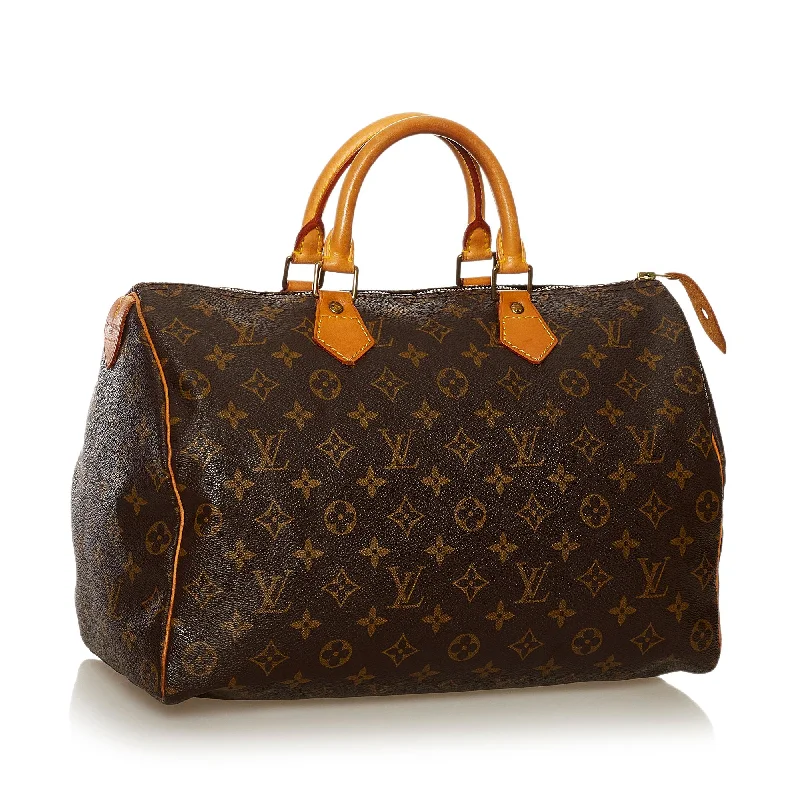 Louis Vuitton Monogram Speedy 35 (SHG-35552)