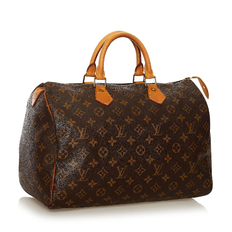 Louis Vuitton Monogram Speedy 35 (SHG-35556)