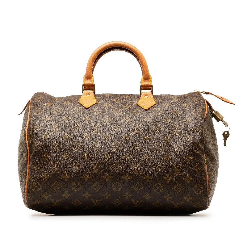 Louis Vuitton Monogram Speedy 35 (SHG-Uab37u)