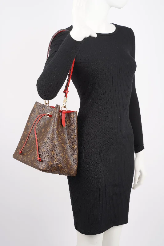 Louis Vuitton Womens Neo Noe Monogram Red