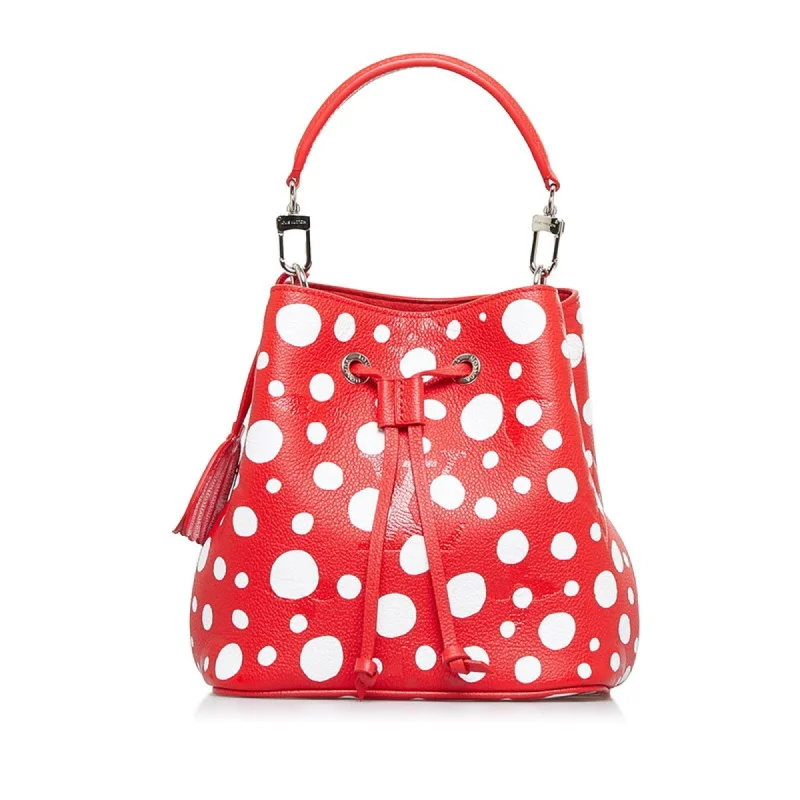 LOUIS VUITTON Neonoe BB x Yayoi Kusama Polka Dot Handbag Shoulder Bag M46413 Red White Leather Women's