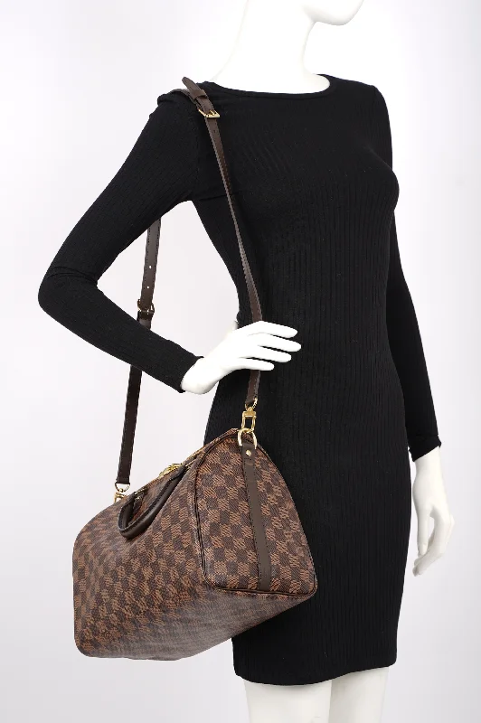 Louis Vuitton Womens Speedy Bandouliere Damier Ebene 30