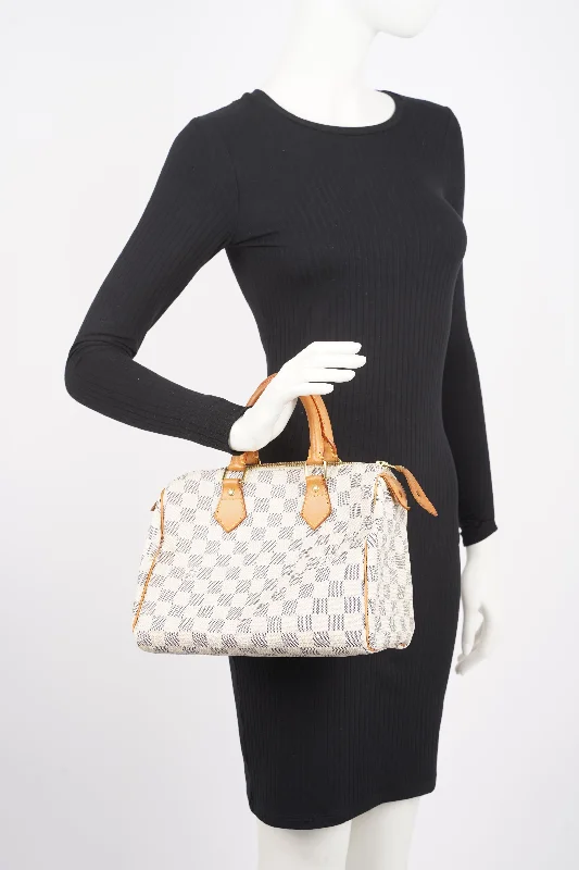 Louis Vuitton Womens Speedy Damier Azur 25