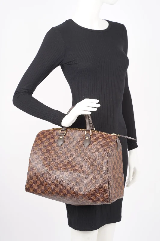 Louis Vuitton Womens Speedy Damier Ebene 35