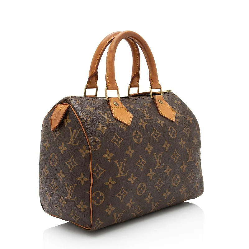 Louis Vuitton Vintage Monogram Canvas Speedy 25 Satchel (SHF-kLTROE)