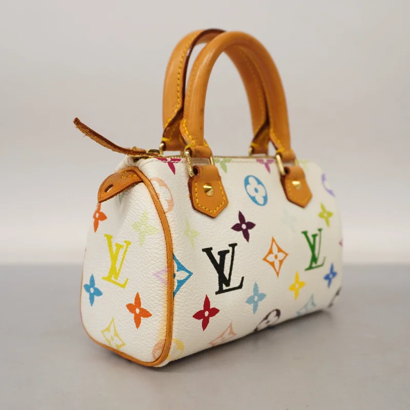 LOUIS VUITTONAuth  Monogram Multicolore Mini Speedy M92645 Women's Handbag Blanc